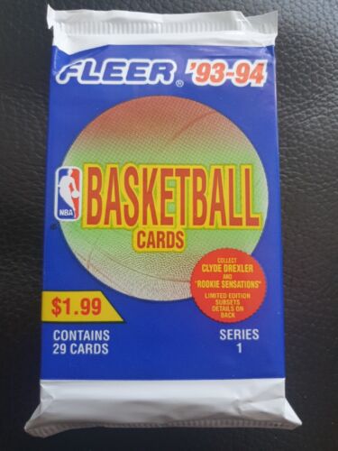 1993-94 FLEER BASKETBALL SERIES 1 Jumbo PACK 29 CARDS - Michael Jordan PSA 10?🏀 - Bild 1 von 2