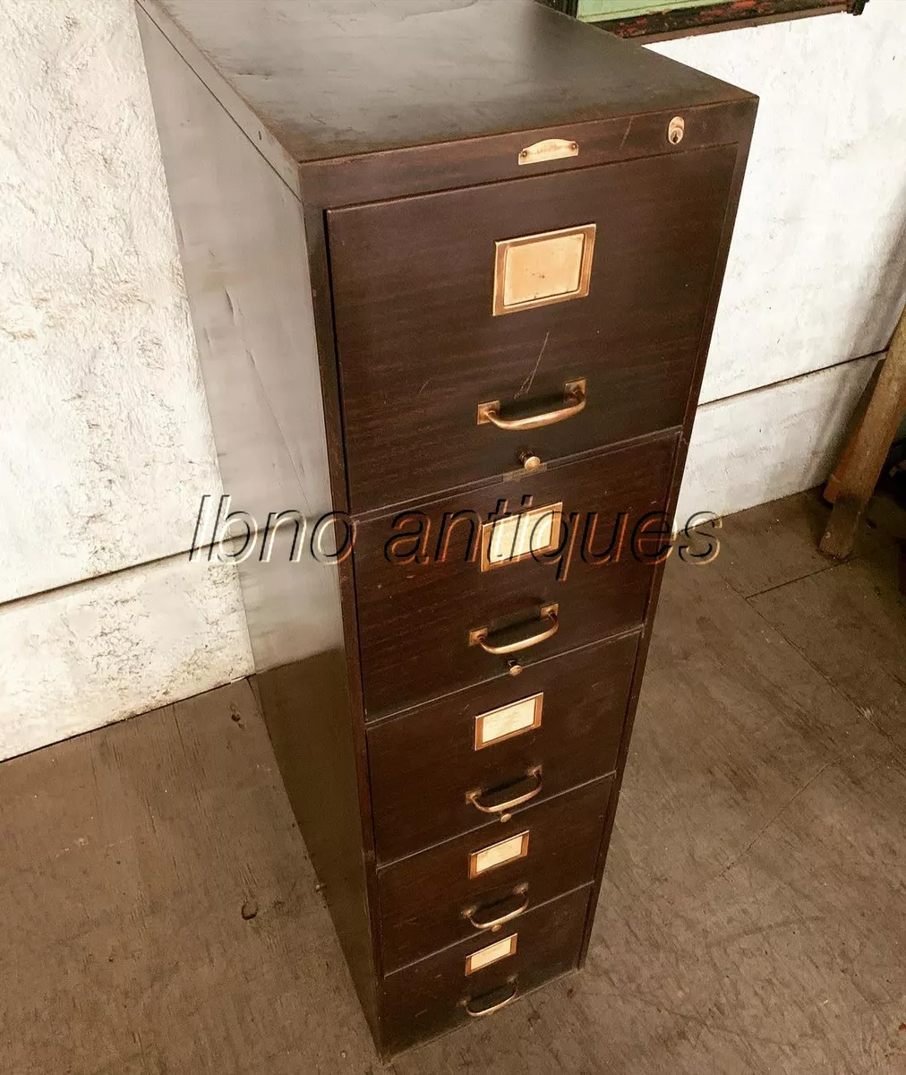Vintage steel age file cabinet deals