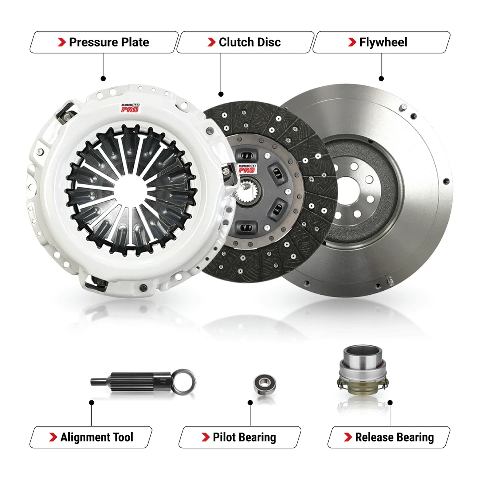 Kit de embrague y volante ClutchMaxPRO etapa 2 para 4Runner T100 Tacoma Tundra 95-04 Foto 2 de 4