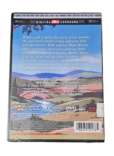 Black Beauty (DVD, 1999) Animated Cartoons Brand New Sealed! Collectors Edition - Picture 2 of 2