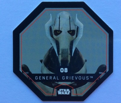 STAR WARS Token 08 GENERAL GRIEVOUS Cosmic Shells E.Leclerc Collector Image