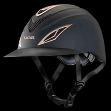 TROXEL AVALON ROSE GOLD M LOW PROFILE HORSE RIDING HELMET SureFit Elite O4-259M