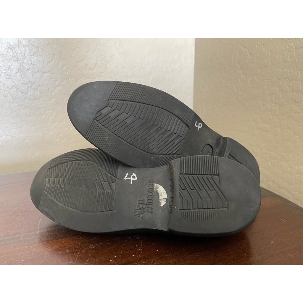 Allen Edmonds Mens Stockbridge Derby Dress Shoes Black Split  display picture 3
