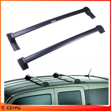 For Honda Element 2003-2011 Black Top Roof Cross Bars Bolt-On to Hole Carrier