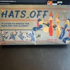 Vintage Hats Off Wooden Clown Pins Bowling Board Game By Schylling Complete Set