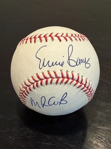 Ernie Banks Signed Baseball with PSA/DNA COA