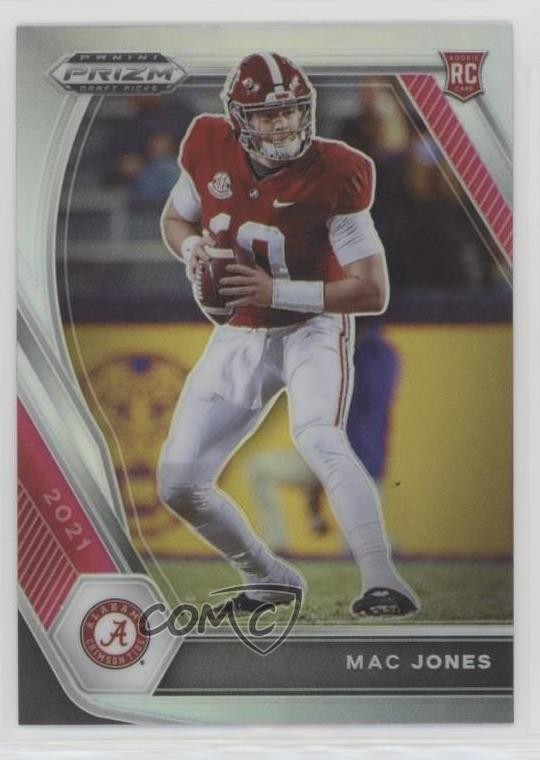 2021 Panini Prizm Draft Picks Silver Prizm Mac Jones #104 Rookie RC 7l6
