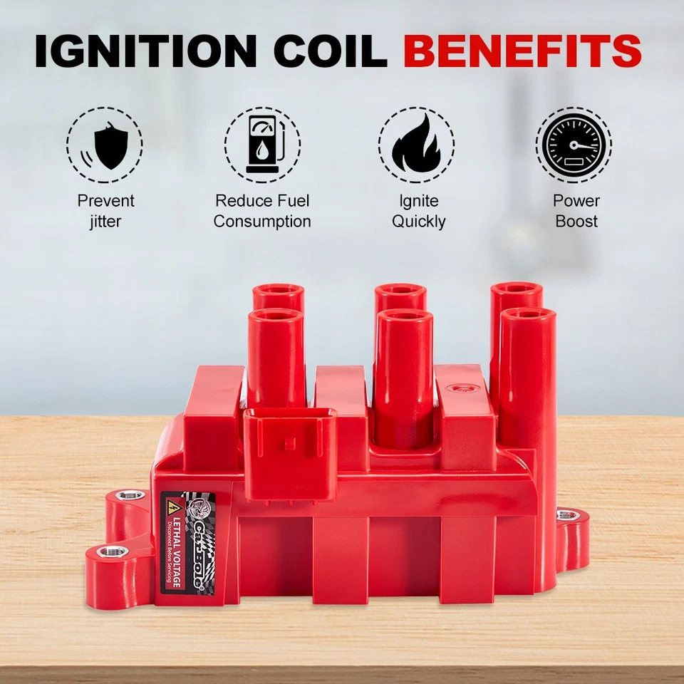 Катушка зажигания, свечи зажигания и провода для 2001-2004 Ford Mustang 3,8 л 3,9 л FD498 - Изображение 2 из 4