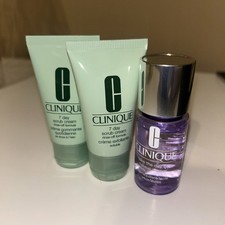 Clinique 3pc Skin Care Travel Set 7-Day Scrub Cream 2  Take The Day Off