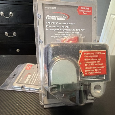 #ad Powermate 175 PSI Air Compressor Pressure Switch 115V DPST 034 0199RP $27.98