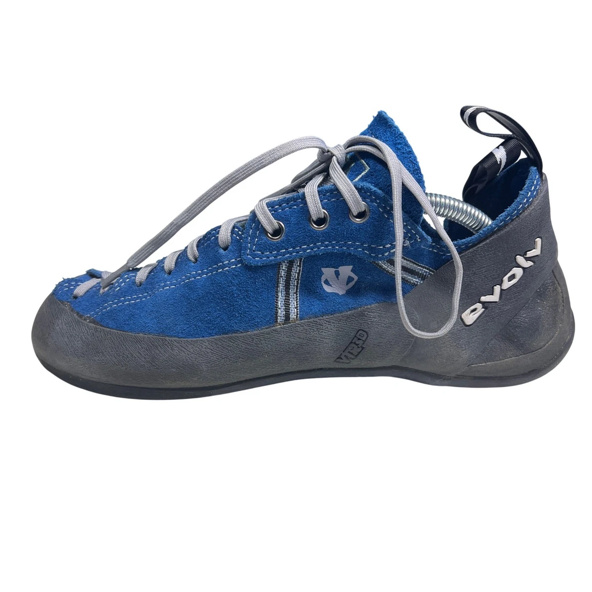Evolv Defy Trax Rock Climbing Shoes Mens 11 Blue Suede Lace Up Made in USA VTR3D Evolv VTR3D Rock Climbing Shoes Blue Suede Trax USA Size 7  main image 2