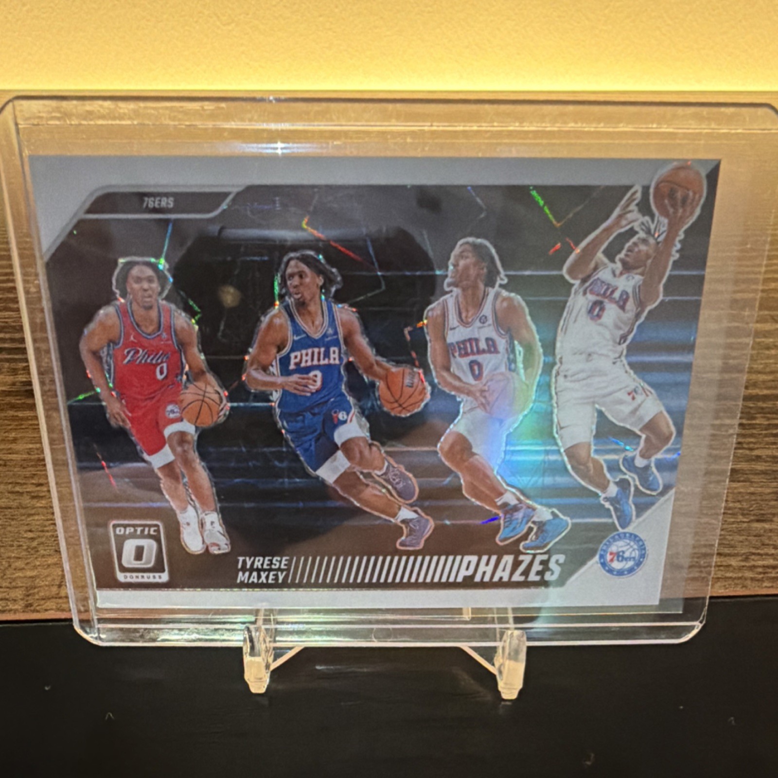 Panini 2024-25 Donruss Optic Tyrese Maxey Phazes 76ers #15 SSP