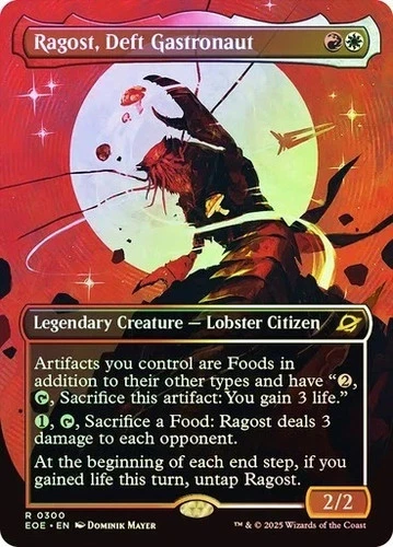 Ragost, Deft Gastronaut (0300) - Edge of Eternities - Rare Borderless (Foil) MtG