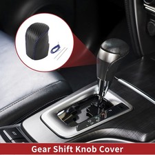 1 Pcs Auto Schaltknauf Abdeckung für Honda HR-V 23-24 Schwarz Carbon Fiber Blau