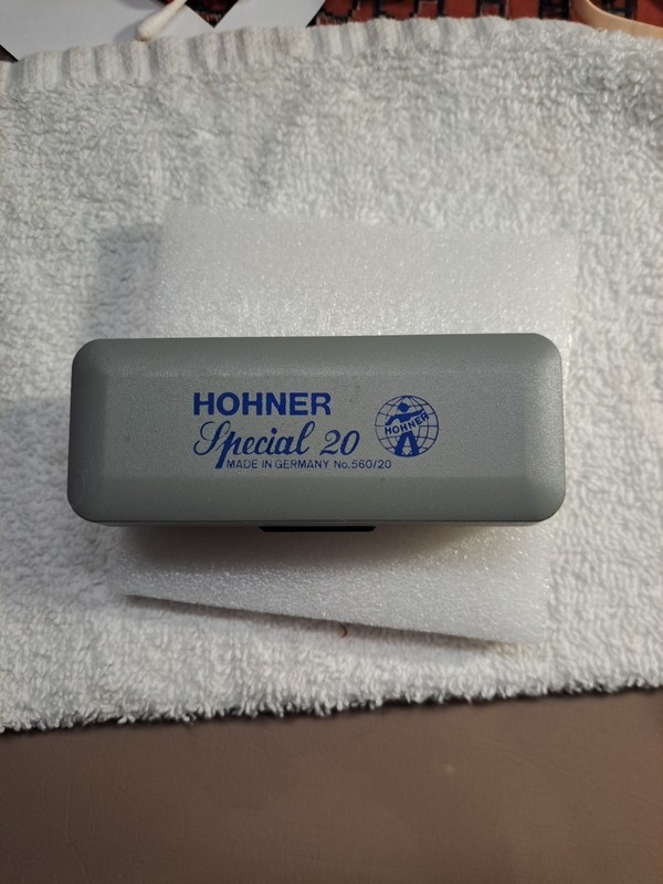 Hohner Special 20 Harmonica Key of C Germany 560/20  10 Holes w/ Original Case