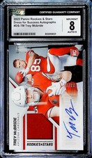 2022 Panini R&S Dress For Success Trey McBride Cardinals #DS-TM CGC 8 Auto 9