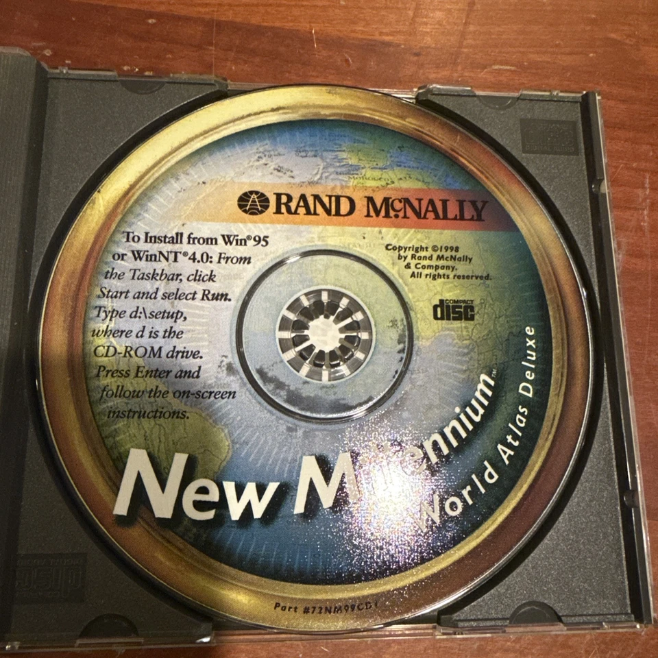 Rand McNally New Millennium World Atlas Deluxe Vintage Classic PC CD-ROM App - Image 3 of 4