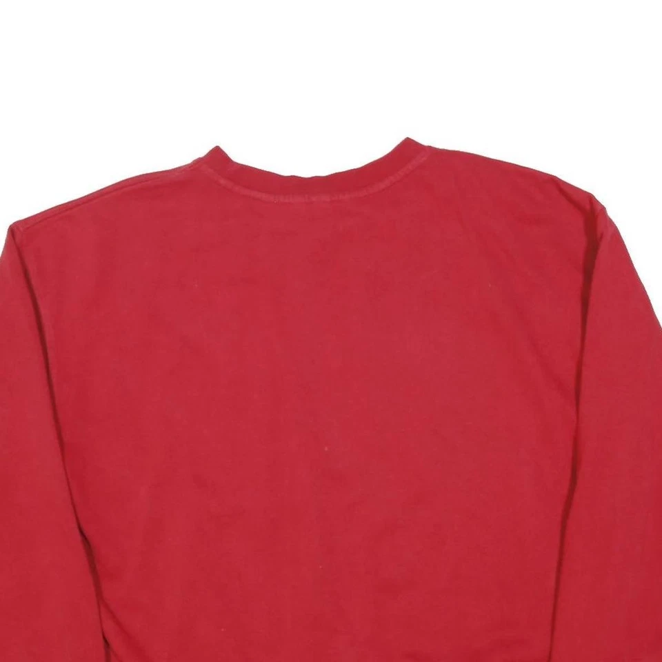 H&M Sudadera Hombre Roja Manhattan New York Cuello Redondo Algodón - Imagen 4 de 4