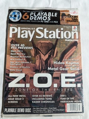 PlayStation Magazine Sealed February 2001 issue 41 Zone of the Enders Newsstand
