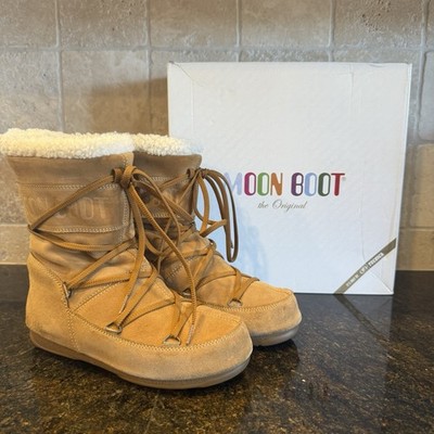 Tecnica Moon Boot Original US 6 EU 37 Butter Suede Mid 