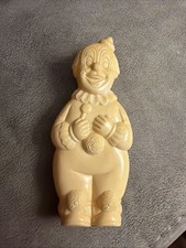 Vintage 1950s Celluloid Baby Rattle Clown