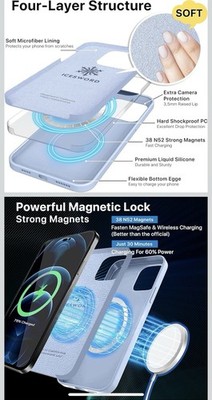 IceSword Magnetic Case for iPhone 14 Pro Max Clove Purple MagSafe