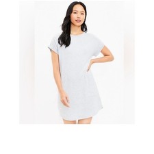 NWT Lou & Grey Heather Grey T-shirt Dress Size Small