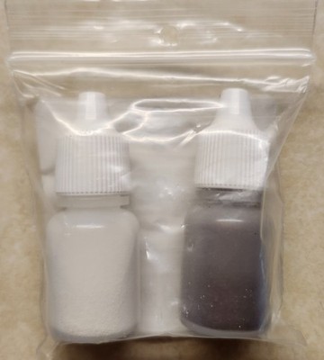 Stampin Up * EMBOSSING POWDER BTLS * 2 Ct- From Card Kit, WHITE & COPPER COLORS!
