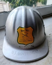 US Goverment Forest Service & Mine  Aluminum Hardhat Wayne Ohio National Forest