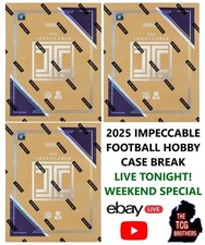 Kansas City Chiefs Break #587 IMPECCABLE 2025 Football Hobby Box Full Case