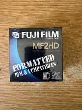 Fuji Film Pack of 10 Floppy Disks MF2HD 3.5" Fujifilm Brand New Sealed