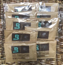 Boveda 69%  ~ Size 60g ~ 2-Way Humidity Control ~ 10 Ct ~ Individually Sealed
