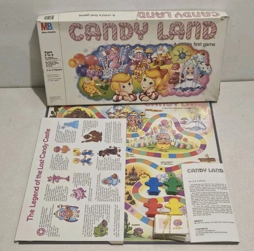 Vintage 1984 Candy Land Board Game by Milton Bradley - COMPLETE