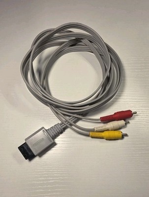 Genuine Official Nintendo Wii AV Cable Cord RCA (RVL 009)  Wii U Original