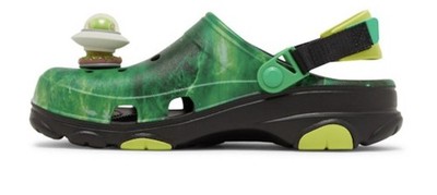 Crocs Ron English Area 54 All Terrain Green Clog + Jibs 208137-0N4 Men Sz 10 NEW