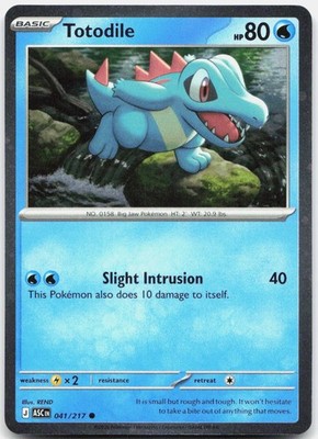 Totodile (Cosmos Holo) 041/217 Common Miscellaneous Cards & Products Pokemon NM