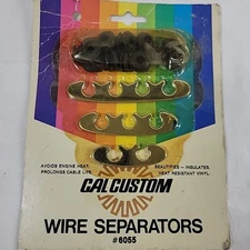 Vintage Cal Custom 6055 V8 Wire Separators NOS Hot Rod 1980s Kit