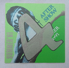 AC/DC 1991 Razors Edge World Tour Unused Satin Backstage Pass (OTTO) Green