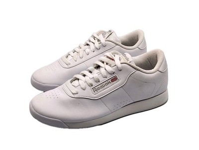 Reebok Princess Classic Size 8.5 White Women's Shoes Sneakers 