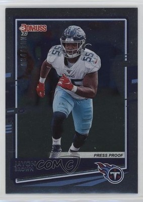 2020 Panini Donruss Press Proof Silver 34/100 Jayon Brown #250 17w0