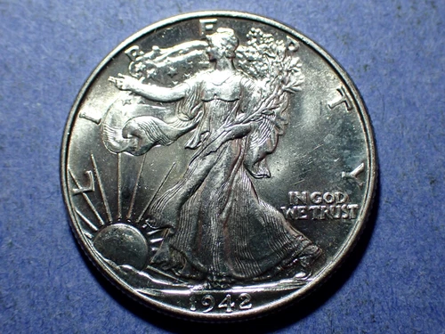 1942 Walking Liberty Half Dollar  Ch. BU