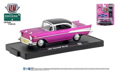 M2 Machines Auto-Drivers Castline 1957 Chevy Bel Air Satin Pink 11228-53-18-22