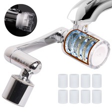 Filtered Faucet Aerator 1080  Rotating Faucet Extender Aerator,Bathroom Sink ...