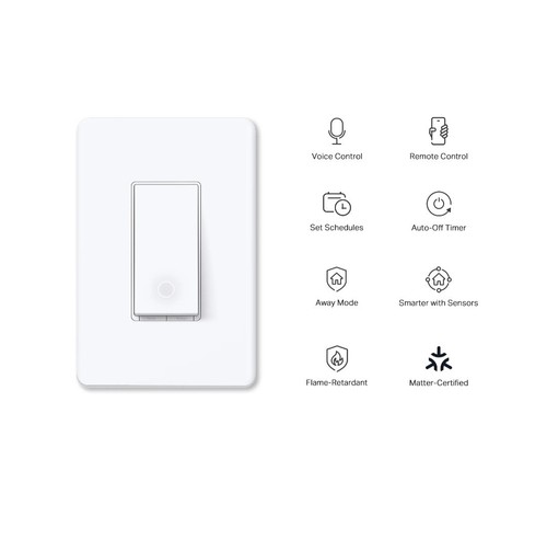 TP-Link Tapo Matter Smart Light Switch Single Pole Voice Control S505 Bluetooth - Picture 3 of 3
