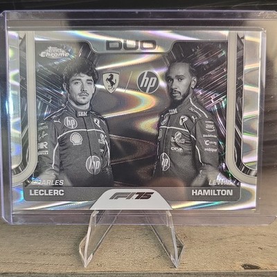 Topps Chrome Formula 1 2025 Duo Leclerc Hamilton #165 B&W RayWave