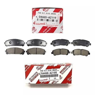 2008- 2013 Toyota Highlander FRONT AND REAR CERAMIC BRAKE PADS GENUINE OEM New