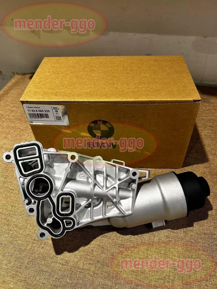 Carcasa de filtro de enfriador de aceite de aluminio para Mini Cooper BMW X1 X2 2014-19 11428585235 Foto 2 de 4