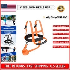 Kids Ski Harness - Bright Orange Safety Harness for Confidence in Learning