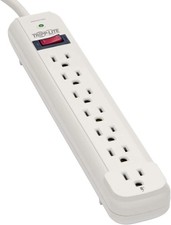Tripp Lite 7 Surge Protector Power Strip, Long Cord 25 ft., 1080 Joules, Gray  
