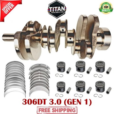 JAGUAR 306DT 3.0 TDV6 RANGE ROVER FORGED CRANKSHAFT WITH REBUILD KITS BRAND NEW